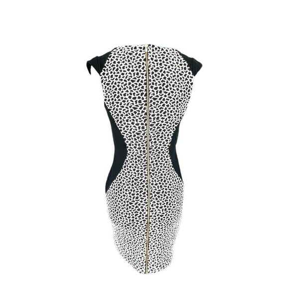 Express Bodycon Black And White Dress Size 2 - Picture 1 of 6